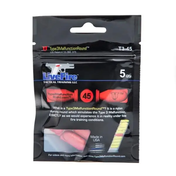 Dysfonctionnement LiveFire Type3 .45 ACP