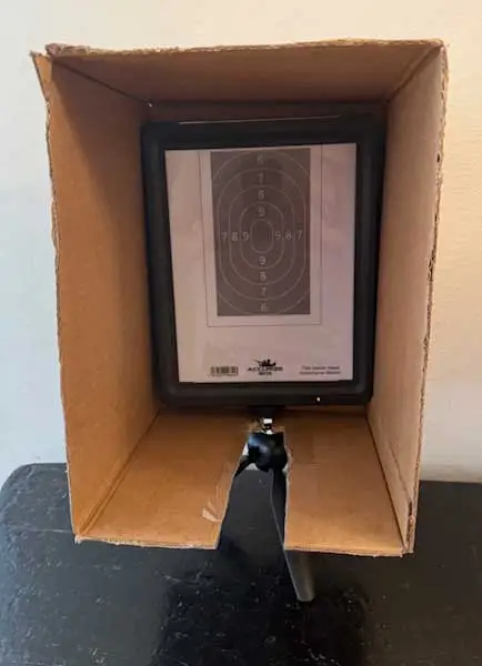 Accurize Shooting System mit Kartonschachtel