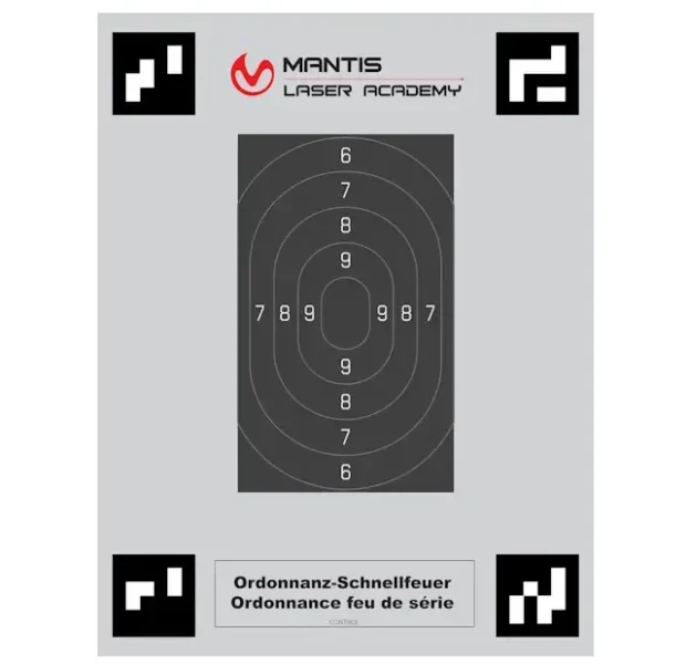 Cible d'ordonnance pour Mantis Laser Academy